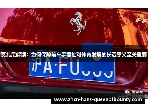 莫扎尼解读：为何保障前车手福祉对体育发展的长远意义至关重要